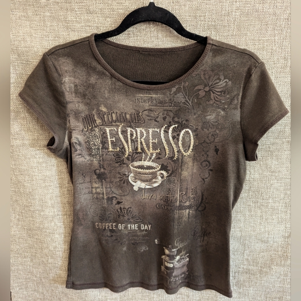 Blue Canyon clothing top, brown, Medium